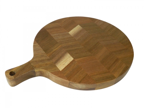 Acacia herringbone cutting board